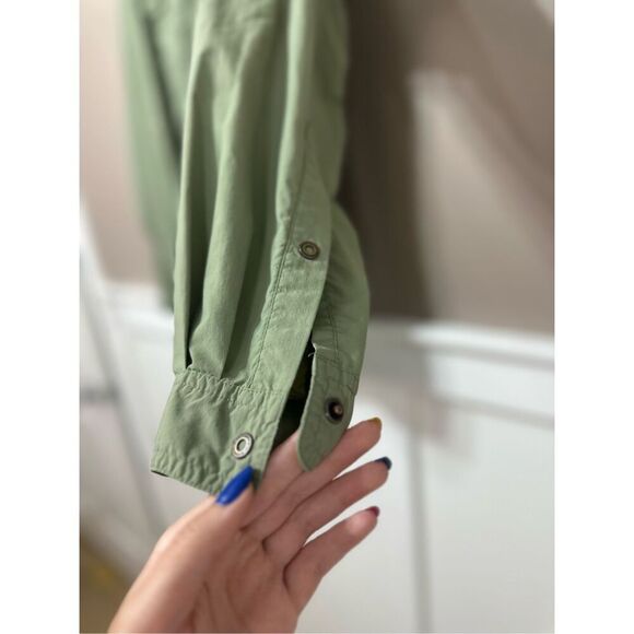 NWOT Exofficio BugsAway Army Green Long-Sleeve Button Up UPF 50 Shirt Men's 2XL - Picture 3 of 11